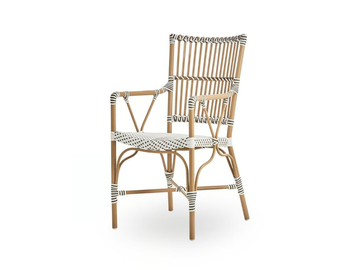 MONIQUE - Aluminium and ArtFibre garden chair with armrests by Sika Design