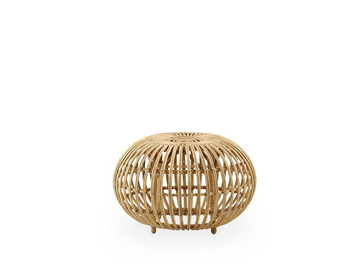 OTTOMAN - Low rattan stool by Sika Design