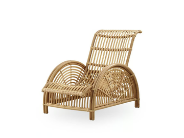 PARIS - Rattan easy chair with armrests by Sika Design