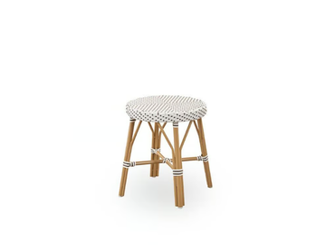 SIMONE - Low aluminium and ArtFibre garden stool by Sika Design