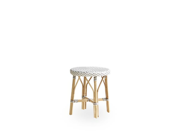 SIMONE - Low rattan and ArtFibre® stool by Sika Design