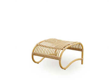 TEDDY EXTERIOR - Alu-Rattan and ArtFibre garden footstool by Sika Design