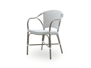 VALERIE - Stackable aluminium and ArtFibre garden chair by Sika Design