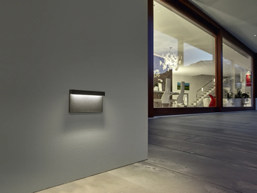 5CENTO - Wall-mounted outdoor die cast aluminium steplight by SIMES