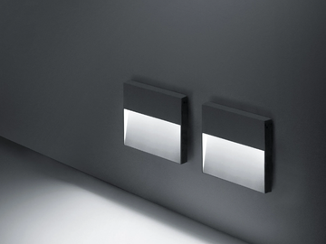 SKILL - LED wall-mounted foot- and walkover light by SIMES