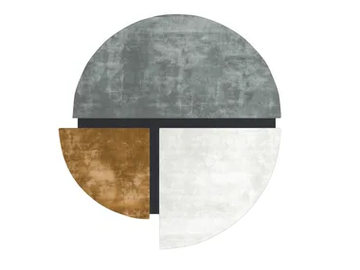 ISLAND SUNSET - Hand-tufted rug in bamboo and wool by Sirecom Tappeti