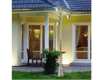 LAMPARA EP 397 - Murano glass garden lamp post by Siru