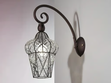 PIAZZA MB 114 - Murano glass wall lamp by Siru