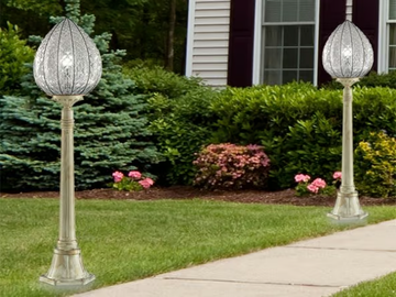 POVEGLIA EP 423 - Classic style glass garden lamp post by Siru