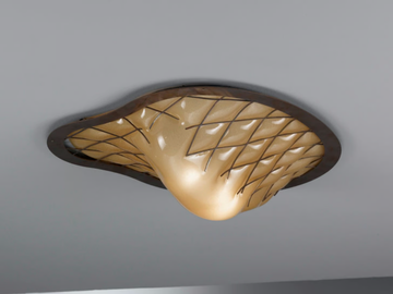 SANT'ERASMO MC 415 - Murano glass ceiling light by Siru