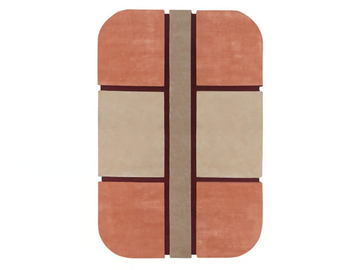 POP ONE - Wool and viscose rug with geometric shapes by SITAP Carpet Couture Italia
