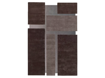 POP TWO - Wool and viscose rug with geometric shapes by SITAP Carpet Couture Italia