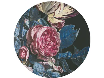 SICILY FLOWER ONE - Round rug with floral pattern by SITAP Carpet Couture Italia