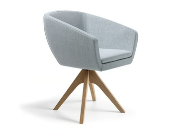 GINKGO - Swivel upholstered chair by SITIA