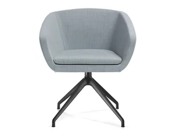 GINKGO - Upholstered swivel chair with armrests by SITIA