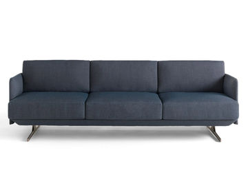 HUGÒ - 3 seater fabric sofa with removable cover by SITIA