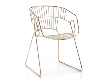 JAPAN - Sled base chair with armrests by SITIA