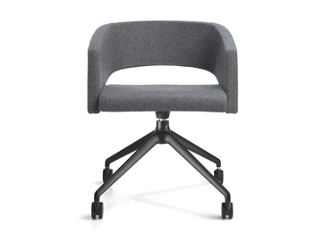 MAJOR - Swivel fabric office chair with castors by SITIA