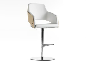 MAJOR - Upholstered high fabric stool with gas lift by SITIA