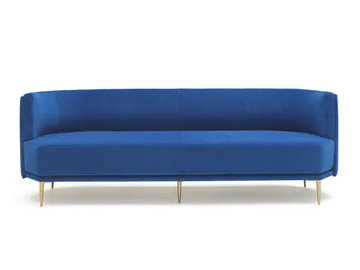 PERGY - 3 seater fabric sofa by SITIA