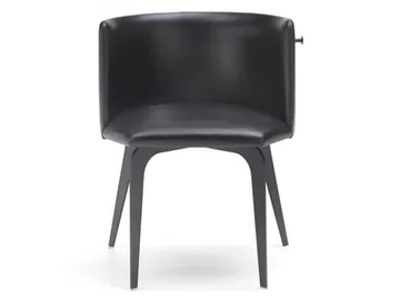 PERGY - Upholstered leather chair by SITIA