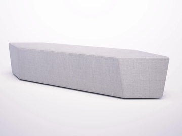 ROCKS - Upholstered fabric bench by SITIA