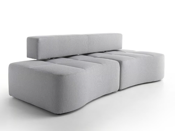 SWAP - 3 seater fabric sofa by SITIA