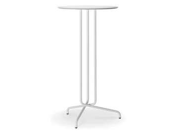 BISTROT - Round steel high table by Sitland