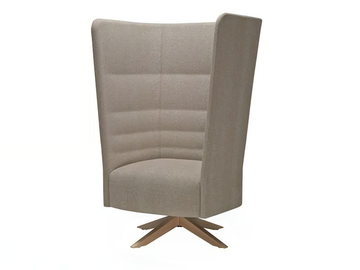 CELL 128 - Swivel armchair with 4-spoke base high-back by Sitland