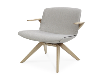 MILOS LOUNGE - Easy chair with armrests by Sitland