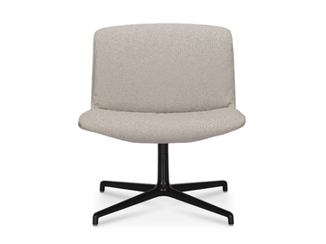 MILOS - Swivel with 4-spoke base fabric easy chair by Sitland
