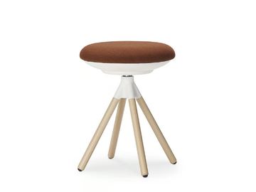 ON - Swivel trestle-based stool by Sitland