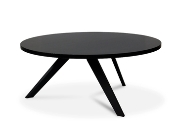 REST - Low round wooden coffee table by Sitland