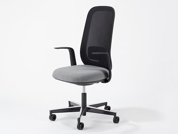 SKATE - Swivel fabric office chair with armrests by Sitland