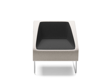 ITACA - Sled base easy chair with armrests by SITLOSOPHY®