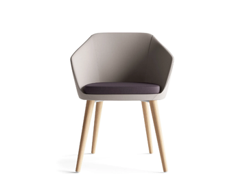 MIMÌ - Reception chair with armrests by SITLOSOPHY®