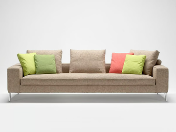 BACCARAT - 3 seater fabric sofa with removable cover by Siwa Soft Style