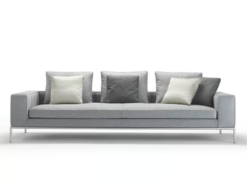 BLACK JACK - 3 seater fabric sofa with removable cover by Siwa Soft Style
