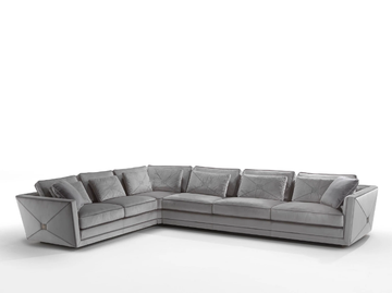 EXTRÒ - Corner sectional fabric sofa by Siwa Soft Style