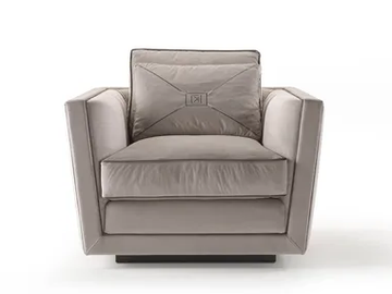 EXTRÒ - Fabric armchair with armrests by Siwa Soft Style