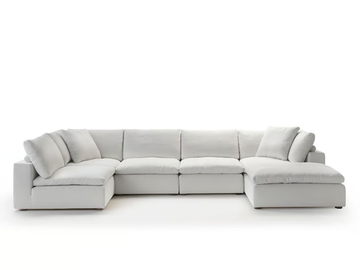 FLUFFY - Modular fabric sofa with removable cover by Siwa Soft Style