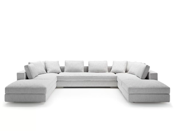 GENESIS - Modular fabric sofa with removable cover by Siwa Soft Style