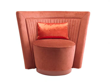 LAYLA - Swivel leather armchair by Siwa Soft Style