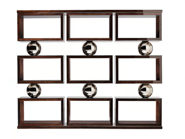 SPHERES - Sectional open wooden bookcase by Siwa Soft Style