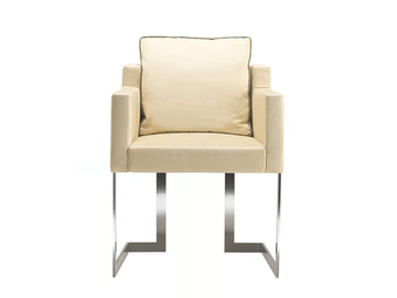 VERTIGO - Leather chair with armrests by Siwa Soft Style