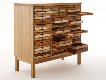 SIXTEMATIC - Wooden chest of drawers by Sixay furniture