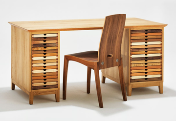 SIXTEMATIC - Wooden writing desk with drawers by Sixay furniture
