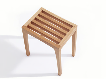 ZEBRA - Low wooden stool by Sixay furniture