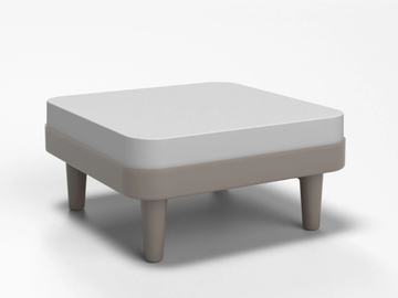OFFSHORE - Coated foam pouf by SIXINCH