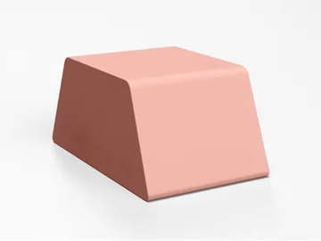 PROJECT D - Rectangular coated foam pouf by SIXINCH